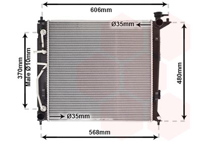 VAN WEZEL Radiators, Motora dzesēšanas sistēma 82002282